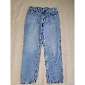Everlane Jeans 28 25x26 Regular Tapered Organic Cotton Light Blue High Rise EUC